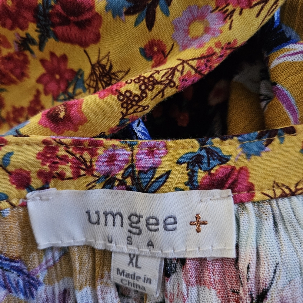 Umgee Multicolor Floral Long Sleeve Dress - Picture 5 of 5